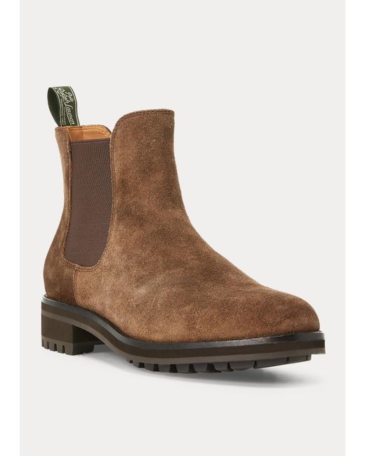 Polo Ralph Lauren Bryson Suède Chelsea Boot in het Bruin voor heren | Lyst  NL