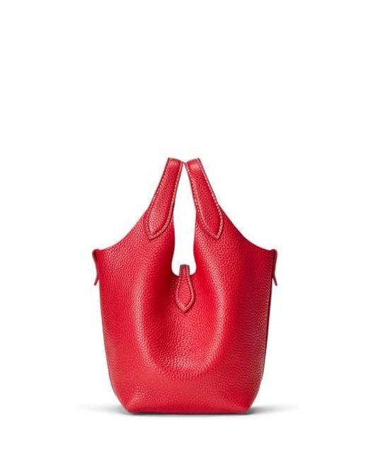 Polo Ralph Lauren Red Polo Play Small Leather Tote & Crossbody