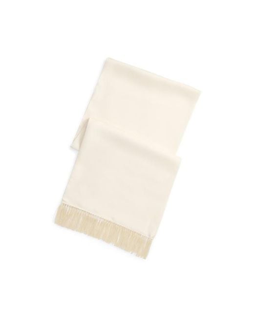 Ralph Lauren Natural Ralph Lauren Fringe Silk Twill Scarf for men