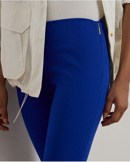 Ralph Lauren Blue 7/8-Skinny-Fit Stretchhose