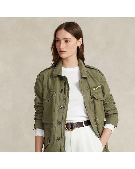 Polo Ralph Lauren Green Relaxed Fit Surplus Broken-twill Jacket