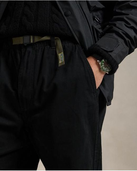 Pantalon Trailster Relaxed Fit En Sergé Polo Ralph Lauren pour homme en coloris Black