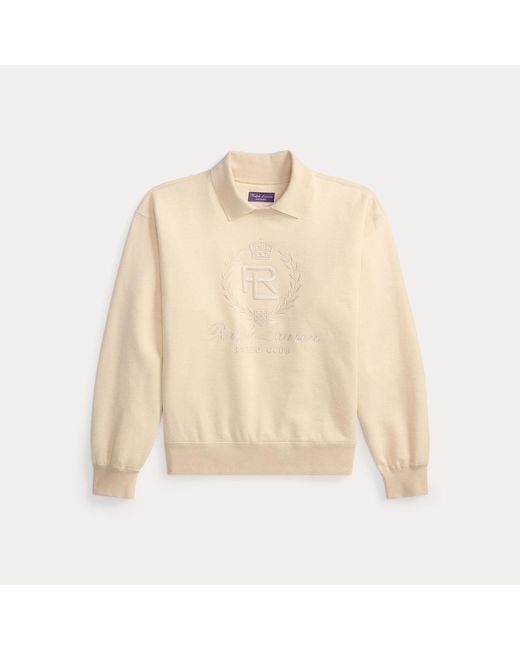 Ralph Lauren Brown Relaxed Fit Cotton-Cashmere Sweatshirt for men