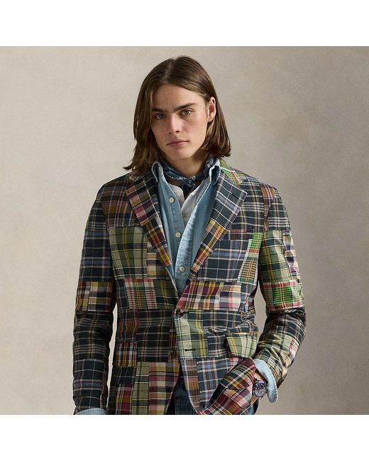 Polo Ralph Lauren Polo Soft Tailored Fit Patchwork Colbert in het Multicolor voor heren