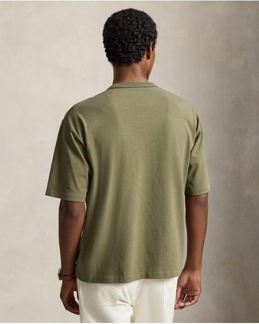 Polo Ralph Lauren Green Relaxed Fit Logo Jersey T-Shirt for men