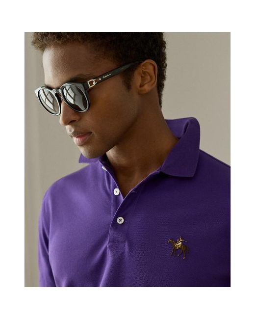 Ralph Lauren Purple Ralph Lauren Custom Slim Fit Piqué Polo Shirt for men