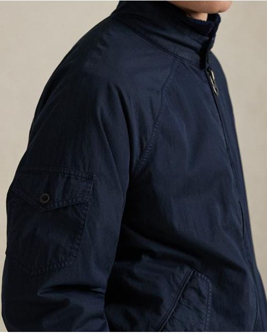 Polo Ralph Lauren Blue The Aldrich Garment-Dyed Twill Jacket for men