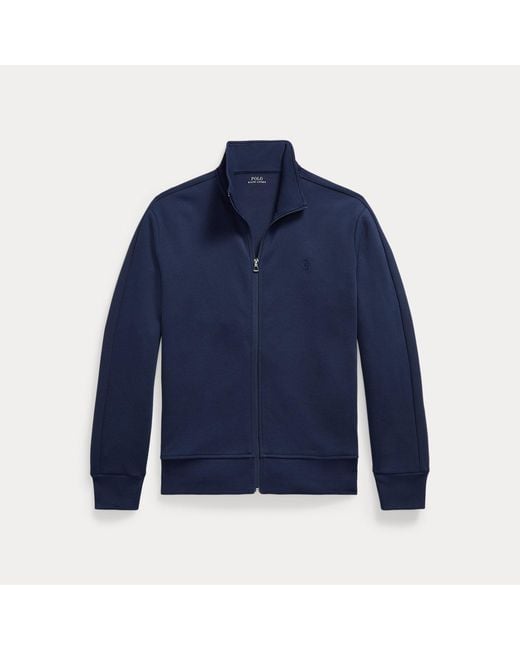 Polo Ralph Lauren Blue Double-Knit Track Jacket for men
