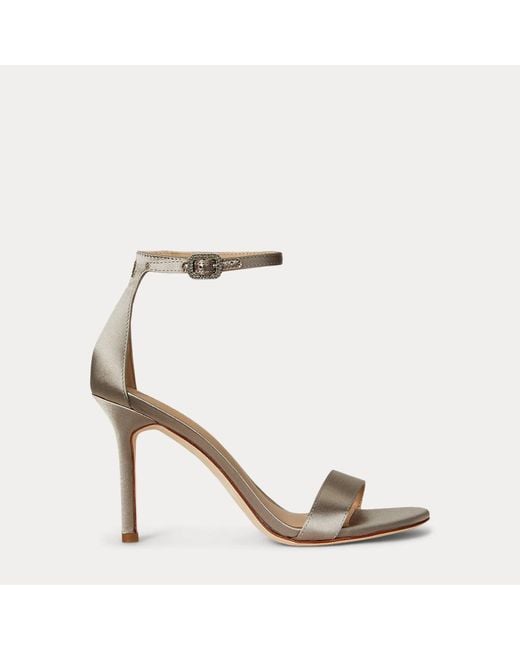 Ralph Lauren Metallic Sandale Allie Mit Verzierter Schnalle