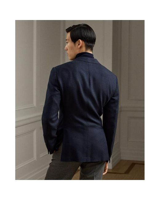 Abito Kent principe Galles fatto a mano di Ralph Lauren in Blue da Uomo