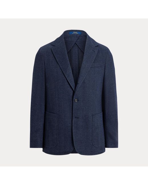 Polo Ralph Lauren Blue Polo Soft Modern Fit Knit Blazer for men
