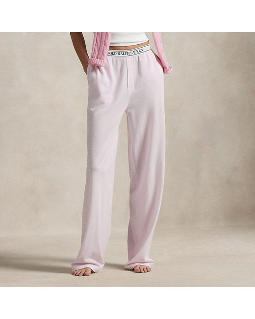 Polo Ralph Lauren Pink Pyjamahose Mit Logobund