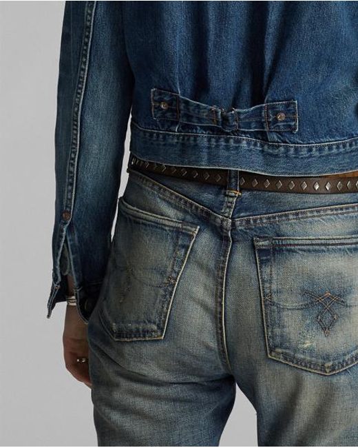 Ralph Lauren Blue Cropped Denim Jacket