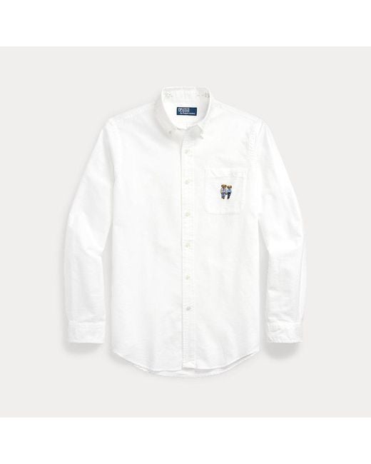 Polo Ralph Lauren Het Ralph Lauren & Ricky Bear Overhemd in het White voor heren