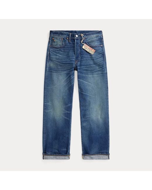 RRL 5-Pocket-Jeans mit Grandfalls-Waschung in Blue für Herren