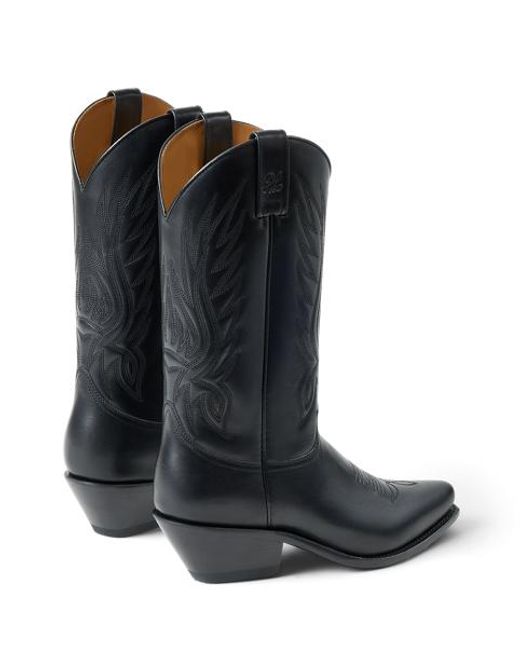 Ralph Lauren Black Ralph Lauren Chilton 40 Mm Vachetta Cowboy Boot