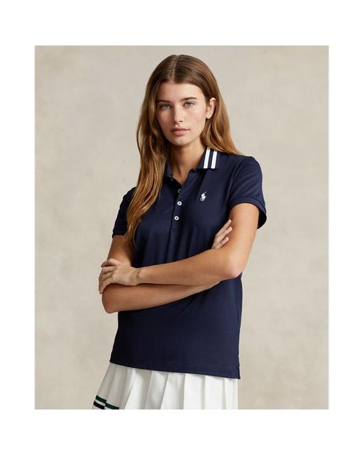 Polo Ralph Lauren Blue Wimbledon Pique Polo Shirt