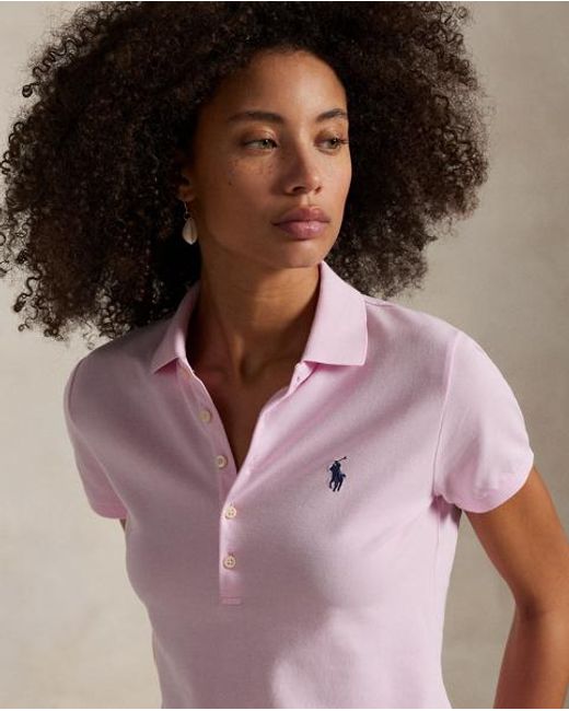 Polo Ralph Lauren Pink Slim Fit Stretch Polo Shirt