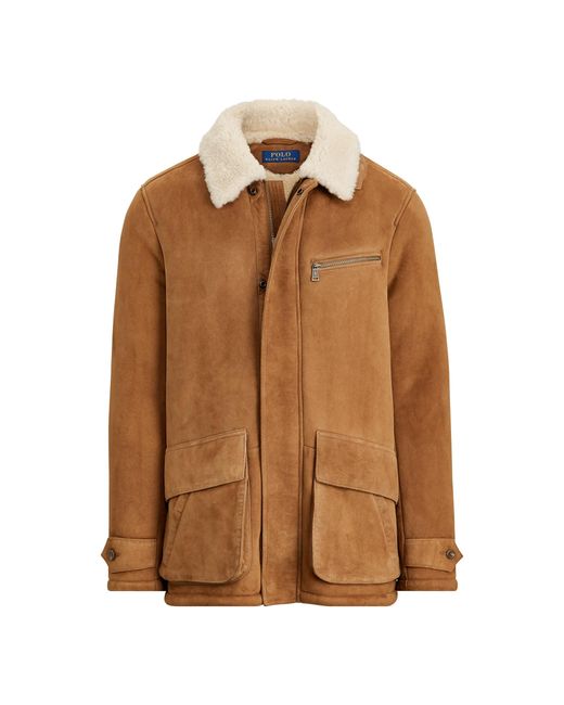 ralph lauren shearling coat