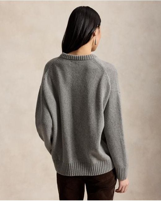 Polo Ralph Lauren Gray Wool Crewneck Jumper