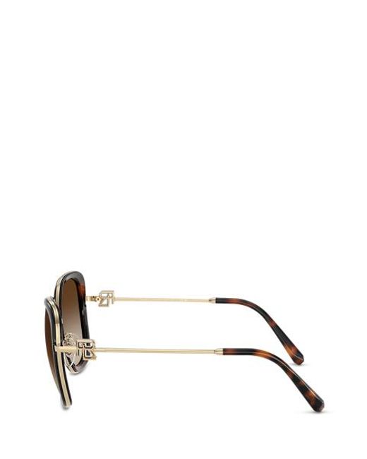 Ralph Lauren Brown Rl Square Sunglasses