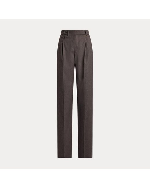 Ralph Lauren Gray Brie Wool-Blend Trouser