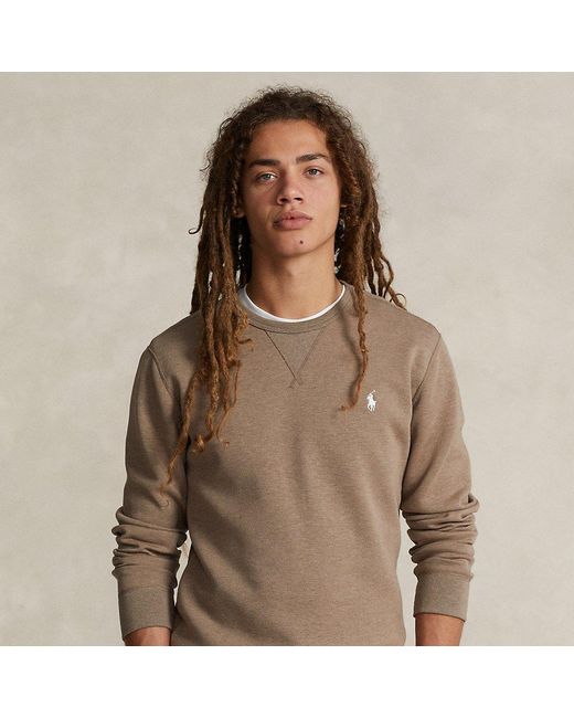 Ralph Lauren Brown Marled Double-knit Sweatshirt for men
