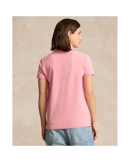 Polo Ralph Lauren Pink Classic Fit Mesh Polo Shirt