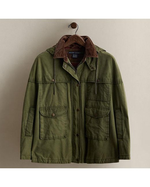 Ralph Lauren Green C. 2008 Cotton Utility Poncho