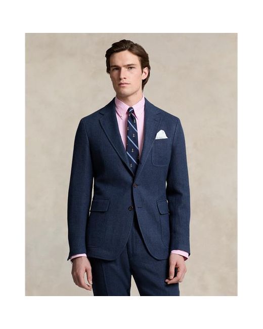 Giacca Polo Soft in tweed di lino e lana di Polo Ralph Lauren in Blue da Uomo