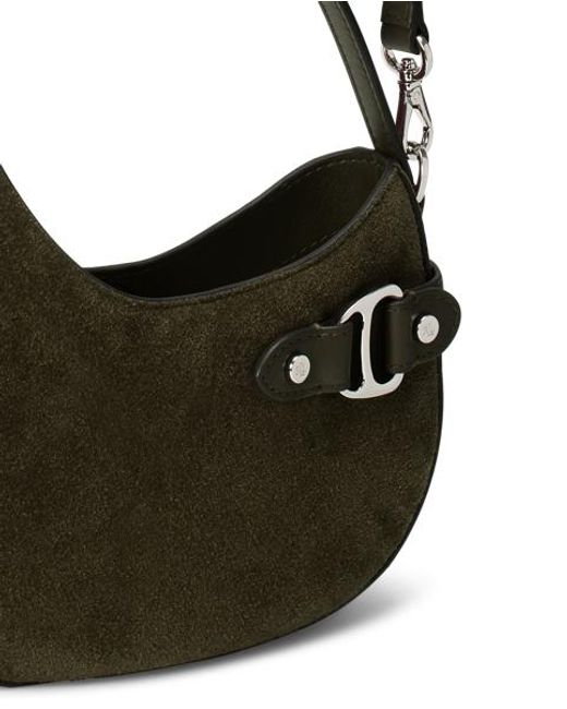 Ralph Lauren Tasha Kleine Suède Crossbodytas in het Black