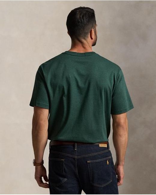 Polo Ralph Lauren Green Soft Cotton Crewneck T-Shirt for men