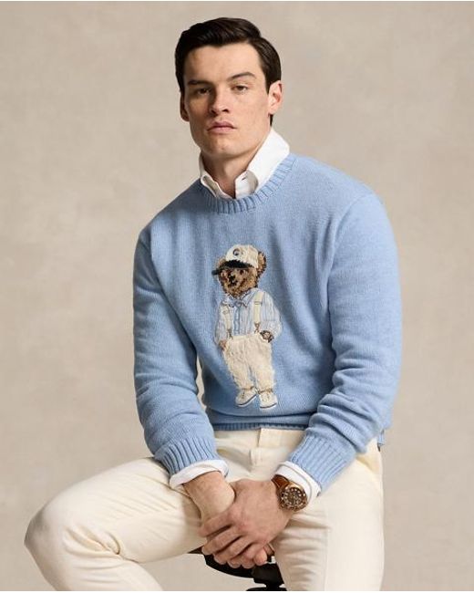 Jersey Con Polo Bear Polo Ralph Lauren de hombre de color Azul Lyst