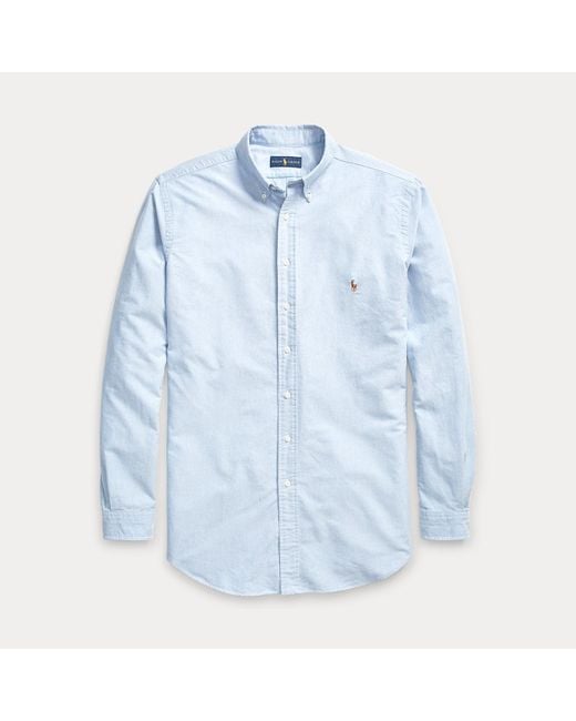 Taglie Plus - L'iconica camicia Oxford di Polo Ralph Lauren in Blue da Uomo