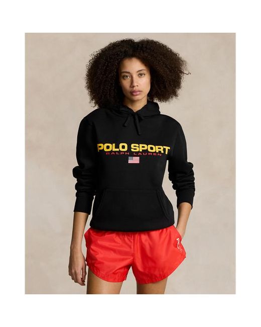 Polo Ralph Lauren Fleece Polo Sport Hoodie in het Black voor heren