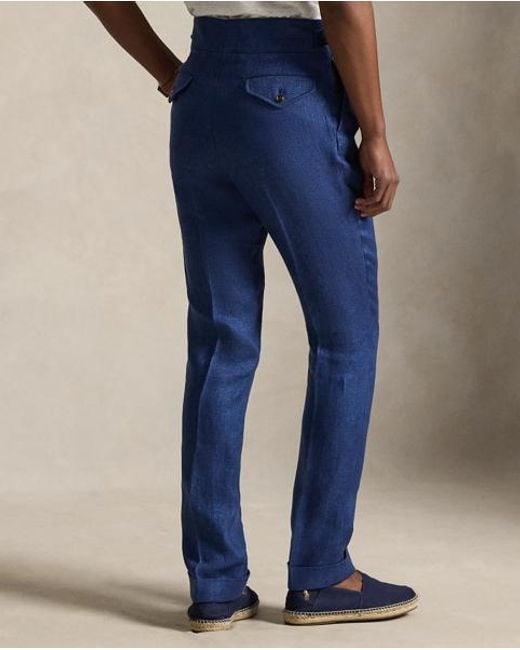 Polo Ralph Lauren Blue Summer Tweed Suit Trousers for men