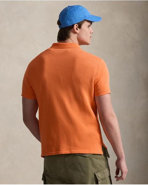 Polo Ralph Lauren Orange French Terry Polo Shirt for men