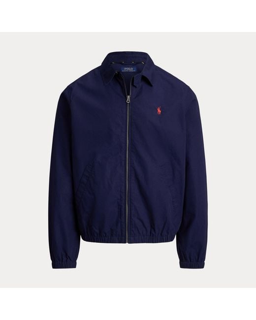 Ralph Lauren Blue The Bayport Poplin Jacket for men