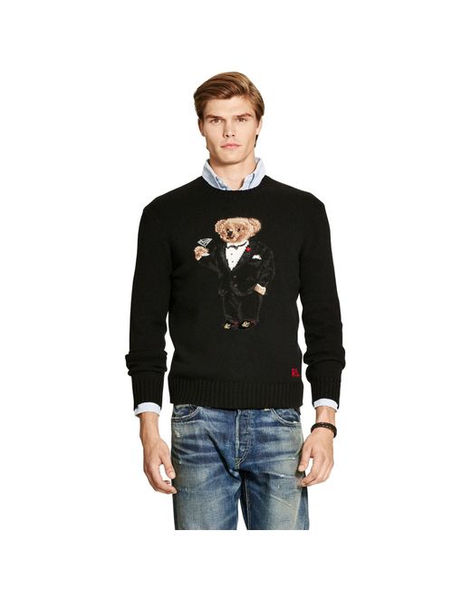 Pull ourson en smoking laine Polo Ralph Lauren pour homme en coloris Black