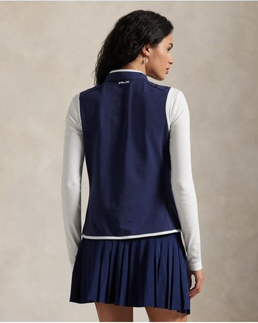 Ralph Lauren Blue French Terry Full-Zip Gilet