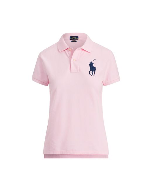 pink big pony polo shirt