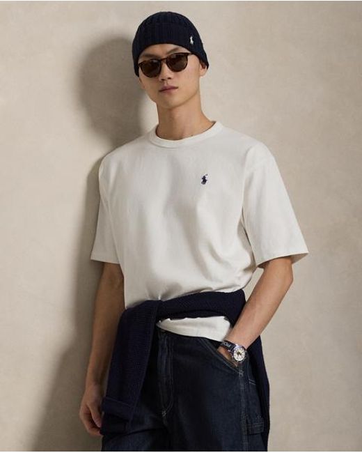 Polo Ralph Lauren Gray Relaxed Fit Jersey Crewneck T-Shirt for men