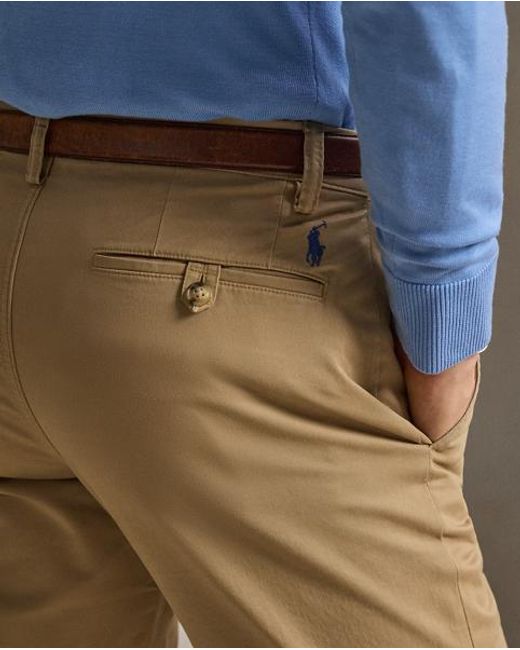 Polo Ralph Lauren Brown Bedford Stretch Straight Fit Trousers for men