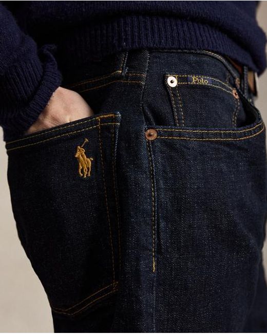 Polo Ralph Lauren Blue Hampton Straight Stretch Jean for men
