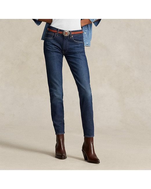 Polo Ralph Lauren Blue Mid-rise Super-slim Jean