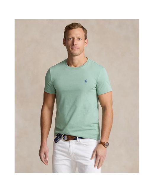 Maglietta in jersey Custom Slim-Fit di Polo Ralph Lauren in Green da Uomo