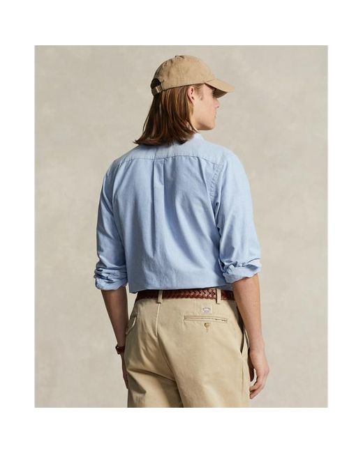 Polo Ralph Lauren Blue Classic Fit Oxford Workshirt for men