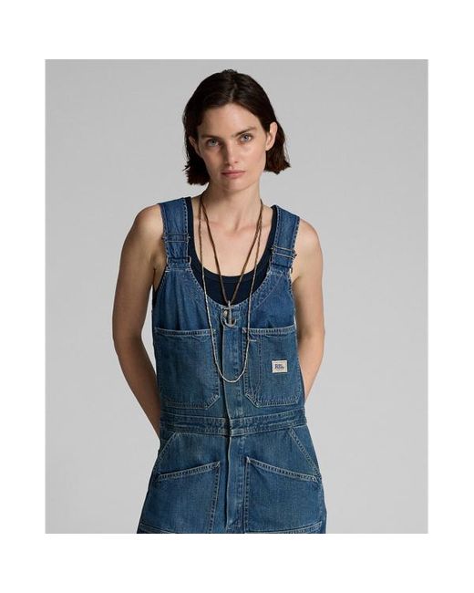 RRL Blue Robynne Denim Overall