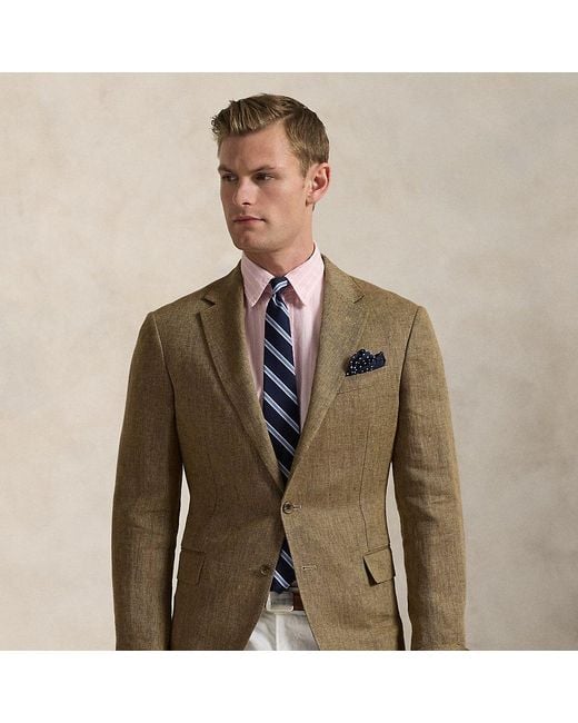 Polo Ralph Lauren Sakko Polo Modern Aus Leinen Und Twill in Green für Herren