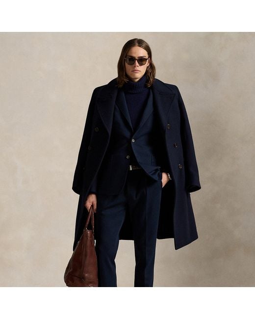 Polo Ralph Lauren Blue Double-Knit Suit Trouser for men
